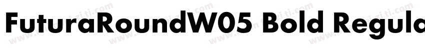 FuturaRoundW05 Bold Regular字体转换